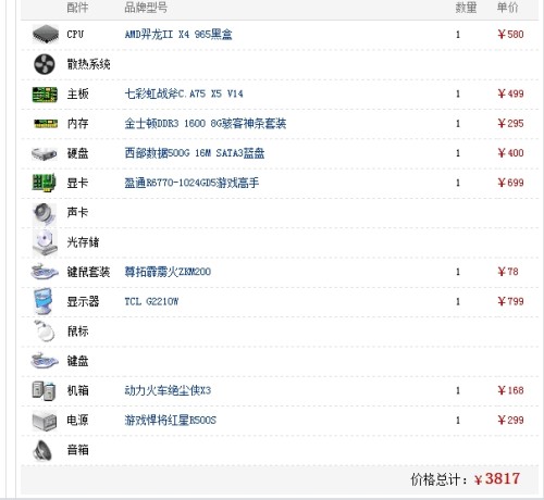 电脑最新配置单，打造理想工作站全攻略