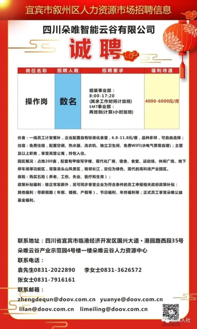 双城最新招聘信息