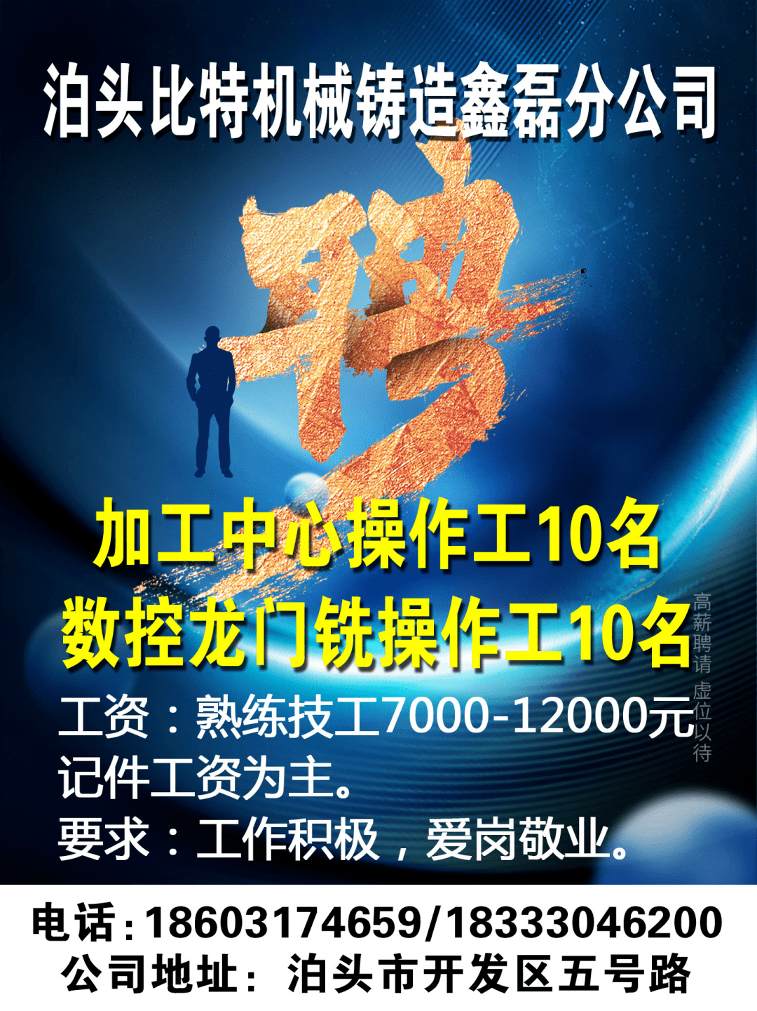 最新科技岗位招聘启事